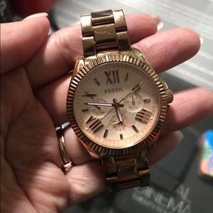 Rose Gold Boyfriend Fossil Watch